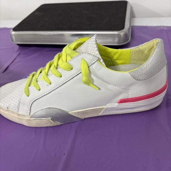 Dolce Vita Women's Zina Sneakers NEON MULTI LEATHER Sz 10 - Picture 6 of 13